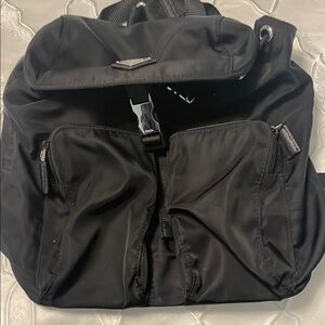 Black Backpack with Durable Design and Practical Storage